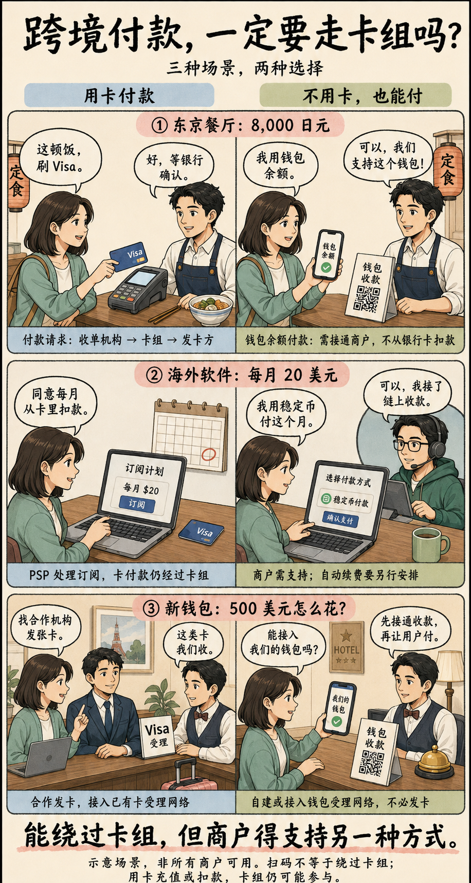 跨境付款的三种场景:用卡与不用卡